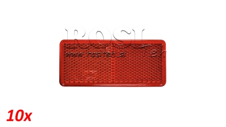 REFLEKTIRAJUČI PRAVOKOTNIK CRVENI 105x48 (10kom)