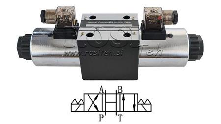 HIDRAULIČNI ELEKTROMAGNETNI VENTIL KV-4/3 CETOP 5 12/24/230V N3