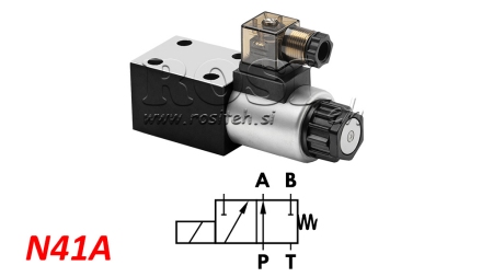 HIDRAULIČNI ELEKTROMAGNETSKI VENTIL KV-4/2 CETOP 3 N41A