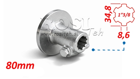 KARDANSKI ADAPTER S PRIRUBNICOM I KLINOM 1-3/8 (80 mm)