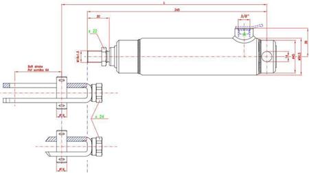 CILINDAR KOČNICE S UNUTARNJOM PROLJETOM 25/70mm_NIT