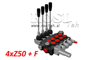 HIDRAULIČNI VENTIL 4xZ50 + PLIVAJUČI (za ralicu)