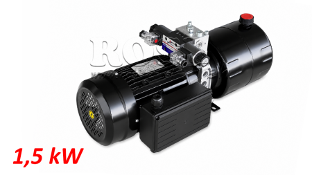 MINI HIDRAULIČNI AGREGAT 230V AC (1,5 kW) - 5,8 cc - 8,2 lit/min - tank 6 lit