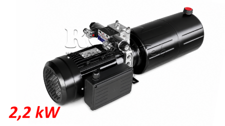 MINI HIDRAULIČNI AGREGAT 230V AC (2,2 kW) - 8,0 cc - 11,2 lit/min - tank 12 lit