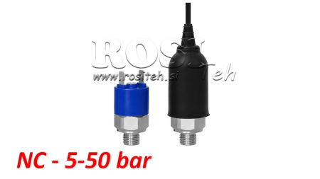 HIDRAULIČNI TLAČNI PREKIDAČ - NC 5-50 BAR (MAX.200BAR)