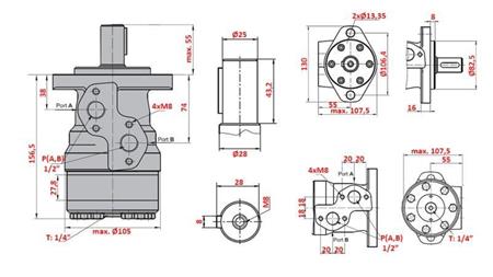 HIDRAULSKI MOTOR MR 160