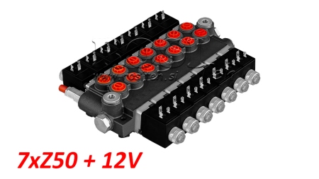 HIDRAULIČNI VENTIL 7xZ50+12V DC