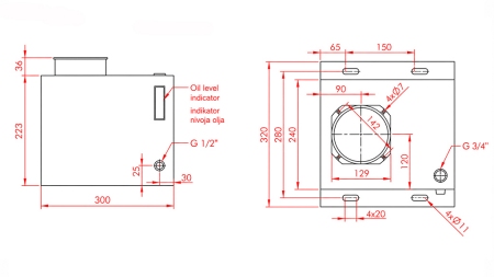 REZERVAR METALNI BOX PP 15 LITRI HORZONTAL-VERTICAL