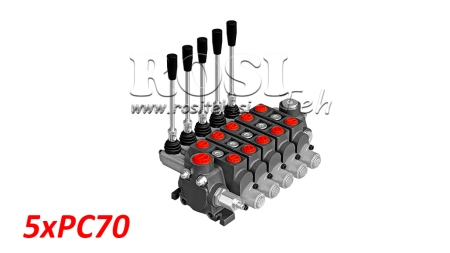 RUČNI HIDRAULIČNI VENTIL SEKCIJSKI 5xPC70