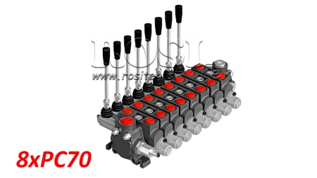 RUČNI HIDRAULIČNI VENTIL SEKCIJSKI 8xPC70