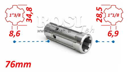 KARDANSKI ADAPTER ADAPTER OD 1-1/8 NA 1-3/8 (76 mm)