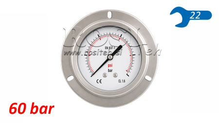 MANOMETAR DN100 REAR 0 - 60 BAR - 1/2