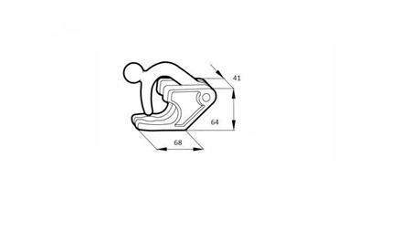BOČNA BRAVA TIPA CIERE ŽENSKA -dimenzije