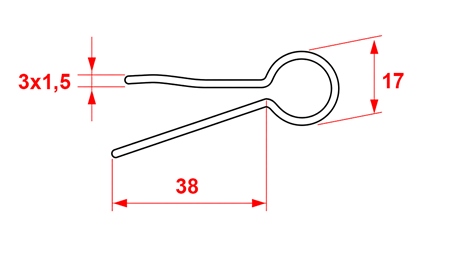 KOMPLET SIGURNOSTNIH RASCIJEPKI 3x1,5 (5kom)