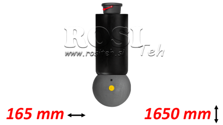 TELESKOPSKI CILINDAR - MEILLER KIPPER - 5 STUPNJA 163 mm 15 ton - HOD 1650 mm