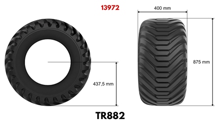 400/60-15,5 GUMA TR882 (16 PR) SA FELGOM 13,00 x 15,5