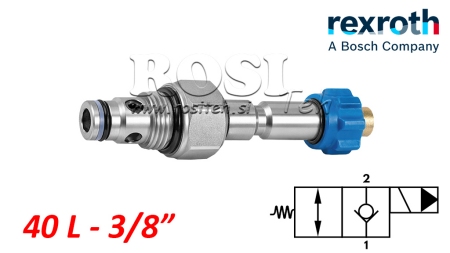 HIDRAULIČNI OTVORENI ELEKTROMAGNETSKI KONTROLER ZA 2-PUTNI VENTIL REXROTH 3/8 40-LIT