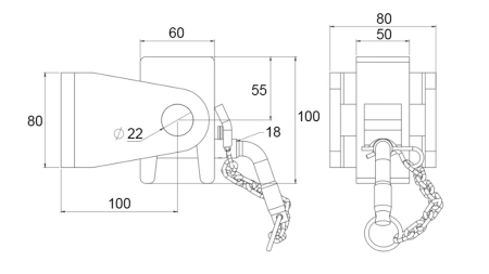 NOSAČ KIPER KESONA 60x80 - VILJUŠKASTI TIP - ECO