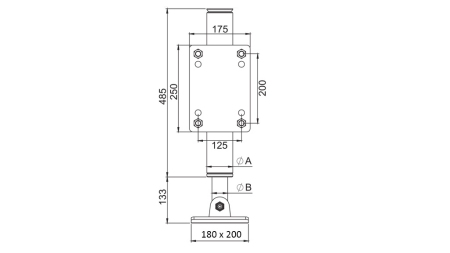HIDRAULIČNA NOGA DVOSMJERNA 365mm - 5.000kg