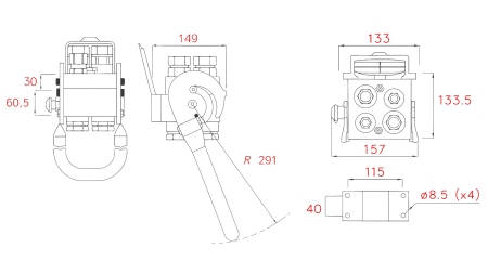 MULTI-FASTER SPOJKA 4SMJERNA BSP 2×1/2 2×3/4 MOBILNI DIO