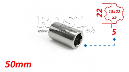 KARDANSKI ADAPTER ČAHURA 18x22x5 (6 ZUBA) (50 mm)