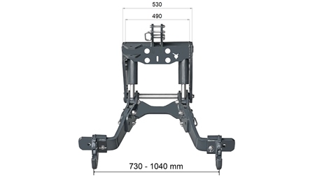 UNIVERZALNI KIT PREDNJA ČELNA HIDRAULIKA CAT. 2 - FLEX ZA TRAKTOR 1500 KG (RAL PO VAŠEM IZBORU)