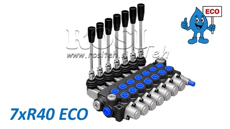 HIDRAULIČNI RUČNI VENTIL – RAZVODNIK S 7 SEKCIJA 7xR40 ECO