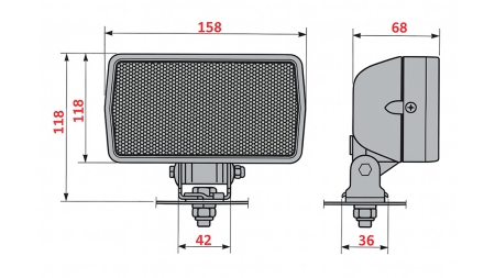 RADNO SVJETLO ZA TRAKTOR COBO HALOGEN