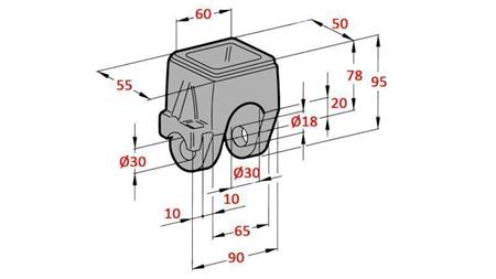 DRŽAČ ZA KAMION FI18-22 GORNJI