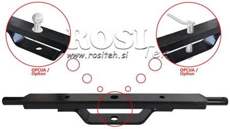 HIDRAULIČNA KRIŽNA ŠIPKA TRAKTORA KATEGORIJA 2 S MONTAŽNOM PLATNOM (L-750mm)