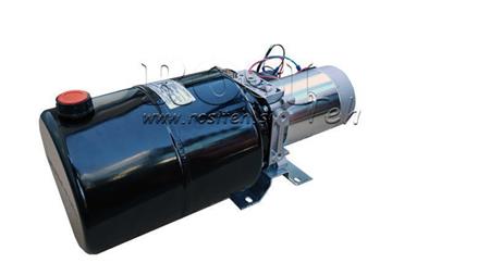 MINI HIDRAULIČKI AGREGAT 24V DC - 2.2kW = 2.1cc - 8 lit - jednosmjerna montaža (metal)