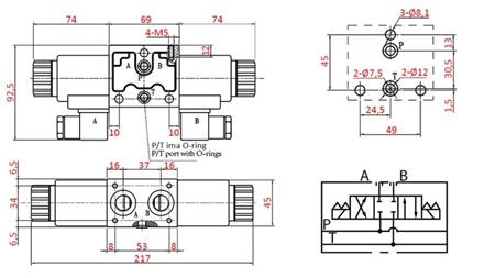 HIDRAULIČNI ELEKTROMAGNETNI VALJAK YEAT-SKLOP 12V N1