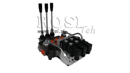 HIDRAULSKI VENTIL 3xP80 - EO 12V