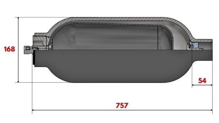 HIDRAULIČNI AKUMULATOR 10 LIT - BSP 1