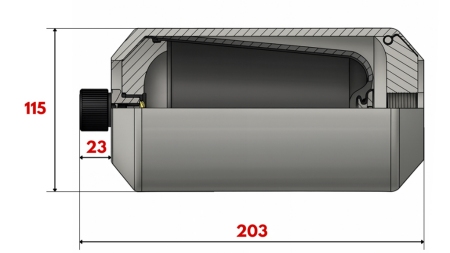 HIDRAULIČNI AKUMULATOR 1 LIT - M18x1,5