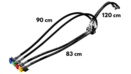 RUČNI RAZDJELNI VENTIL SA CIJEVIMA ZA RAŠIRENJE TRAKTORSKOG KIPER IZLAZA  DF-6/2 60lit/min