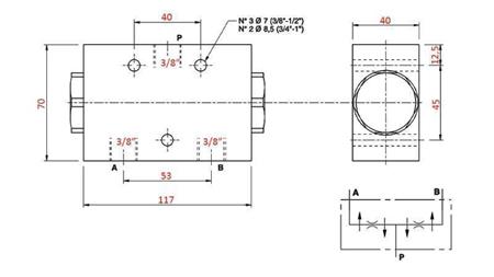 HIDRAULIČKI DISTRIBUCIJSKI VENTIL PROTOK V1024 DFL 20-32 lit - 3/8 - 250 bar (maks.300 bar) METAL