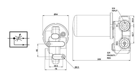 HIDRAULIČNI VENTIL 3/4'' 120Llit 420 BAR - ZA REGULACIJU PROTOKA 0.5-60lit/min