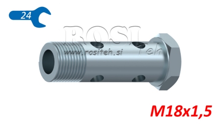 HIDRAULIČNI ŠUPLJI VIJAK DUPLI M18x1,5