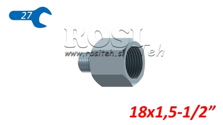 HIDRAULIČNI ADAPTER MUŠKI-ŽENSKI 18X1.5-1/2