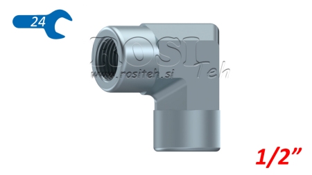 HIDRAULIČNO KOLJENO 90° KRATKO ŽENSKI-ŽENSKI 1/2