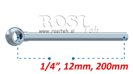 METALNA CIJEV BANJO 12MM 1/4 200MM