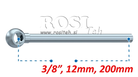 METALNA CIJEV BANJO 12MM 3/8 200MM
