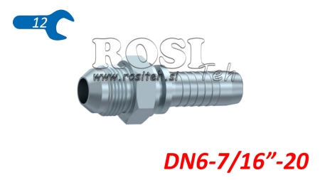 HIDRAULIČNI PRIKLJUČAK AGJ JIC74° MUŠKI DN6-7/16”-20