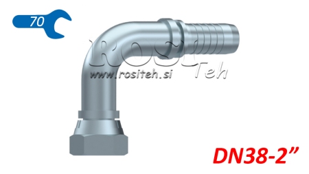 HIDRAULIČNI PRIKLJUČAK BSP ŽENSKI KOLJENO 90° DN38-2