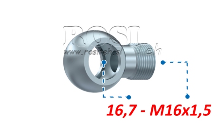HIDRAULIČNI PRIKLJUČAK OČNI M16X1,5-16,7