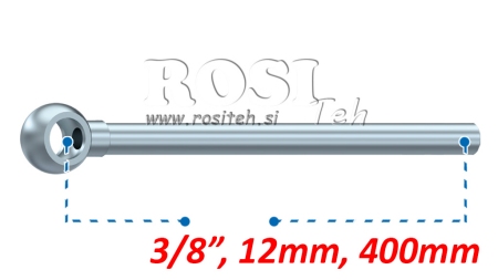 METALNA CIJEV BANJO 12MM 3/8 400MM