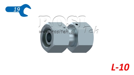 HIDRAULIČNI DVOSTRUKI SPOJ S OKRETNOM MATICOM (10L) M16X1,5