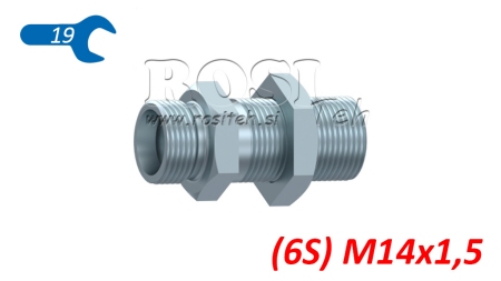 HIDRAULIČNI PROLAZNI DVOSTRUKI SPOJ (6S) M14X1,5