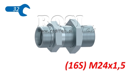 HIDRAULIČNI PROLAZNI DVOSTRUKI SPOJ (16S) M24X1,5